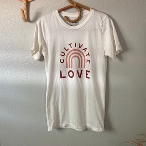 White cotton Graphic Tee XS